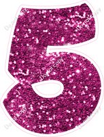 BBT 23.5" Individuals - Hot Pink Sparkle 5