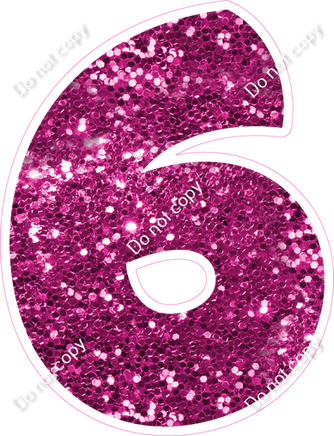 BBT 23.5" Individuals - Hot Pink Sparkle 6