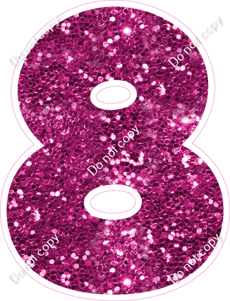 BBT 23.5" Individuals - Hot Pink Sparkle 8