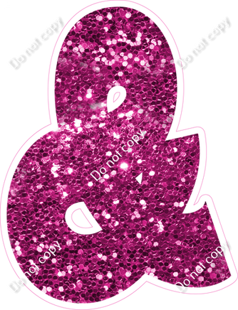 BBT 23.5" Individuals - Hot Pink Sparkle &