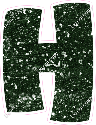 BBT 23.5" Individuals - Hunter Green Sparkle H