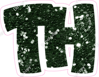 BBT 23.5" Individuals - Hunter Green Sparkle TH