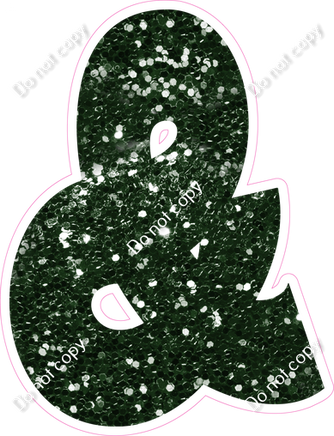 BBT 23.5" Individuals - Hunter Green Sparkle &