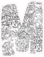 BBT 23.5" Individuals - Light Silver Sparkle M