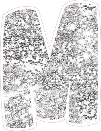 BBT 23.5" Individuals - Light Silver Sparkle M