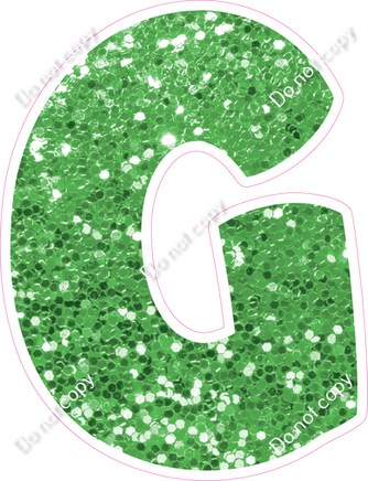 BBT 23.5" Individuals - Lime Green Sparkle G