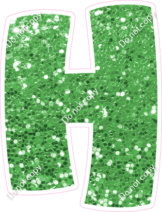 BBT 23.5" Individuals - Lime Green Sparkle H