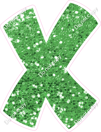 BBT 23.5" Individuals - Lime Green Sparkle X