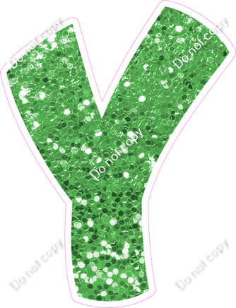 BBT 23.5" Individuals - Lime Green Sparkle Y