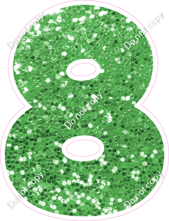 BBT 23.5" Individuals - Lime Green Sparkle 8