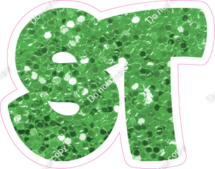 BBT 23.5" Individuals - Lime Green Sparkle ST