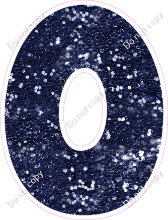 BBT 23.5" Individuals - Navy Blue Sparkle O