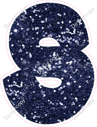 BBT 23.5" Individuals - Navy Blue Sparkle S