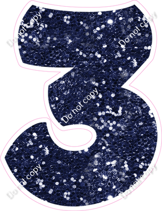 BBT 23.5" Individuals - Navy Blue Sparkle 3