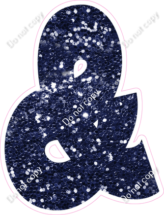 BBT 23.5" Individuals - Navy Blue Sparkle &