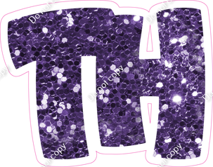 BBT 23.5" Individuals - Purple Sparkle TH