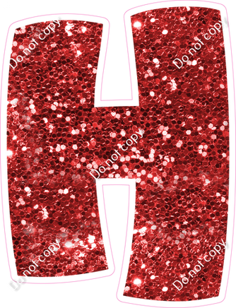 BBT 23.5" Individuals - Red Sparkle H