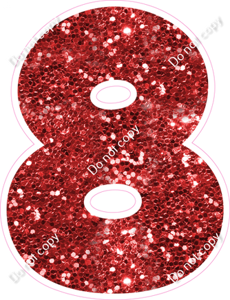 BBT 23.5" Individuals - Red Sparkle 8