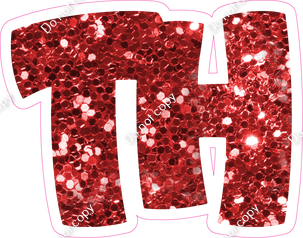 BBT 23.5" Individuals - Red Sparkle TH