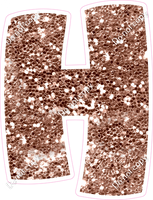BBT 23.5" Individuals - Rose Gold Sparkle H