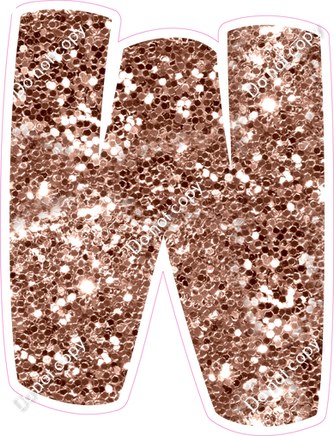 BBT 23.5" Individuals - Rose Gold Sparkle W