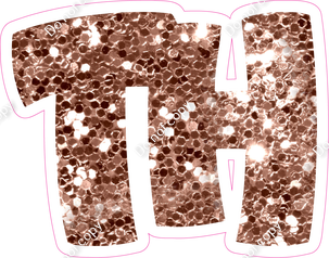 BBT 23.5" Individuals - Rose Gold Sparkle TH