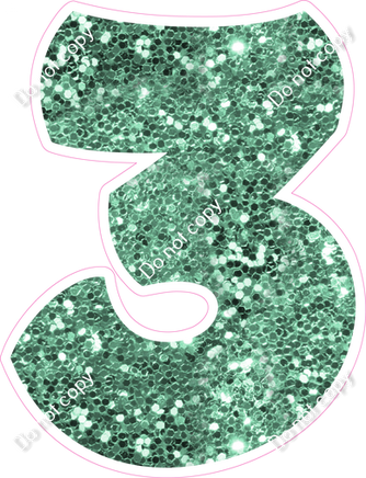 BBT 23.5" Individuals - Sea Foam Sparkle 3