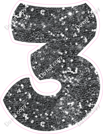 BBT 23.5" Individuals - Silver Sparkle 3