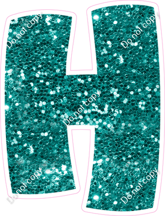 BBT 23.5" Individuals - Teal Sparkle H