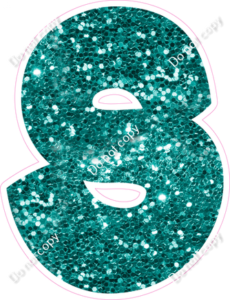 BBT 23.5" Individuals - Teal Sparkle S