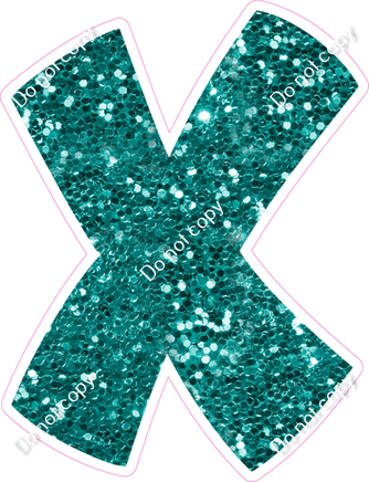 BBT 23.5" Individuals - Teal Sparkle X