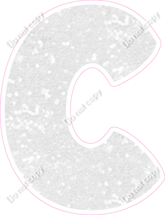 BBT 23.5" Individuals - White Sparkle C