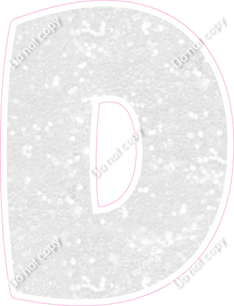 BBT 23.5" Individuals - White Sparkle D