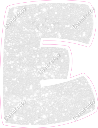 BBT 23.5" Individuals - White Sparkle E