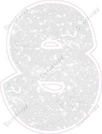 BBT 23.5" Individuals - White Sparkle S