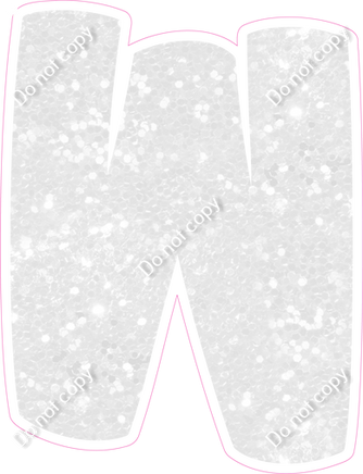 BBT 23.5" Individuals - White Sparkle W