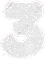 BBT 23.5" Individuals - White Sparkle 3