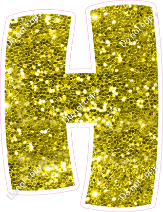 BBT 23.5" Individuals - Yellow Sparkle H