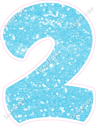 BBT 30" Individuals - Baby Blue Sparkle 2