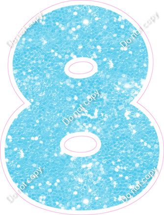 BBT 30" Individuals - Baby Blue Sparkle 8