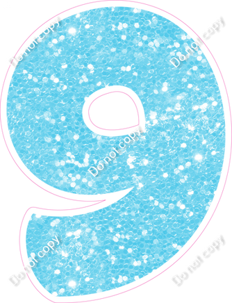 BBT 30" Individuals - Baby Blue Sparkle 9