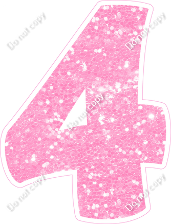 BBT 30" Individuals - Baby Pink Sparkle 4