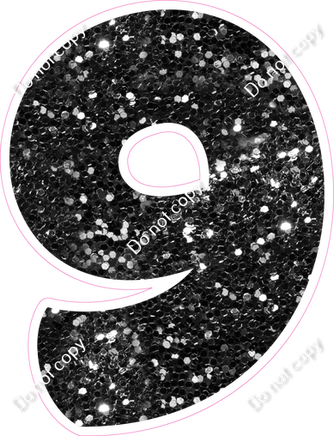 BBT 30" Individuals - Black Sparkle 9