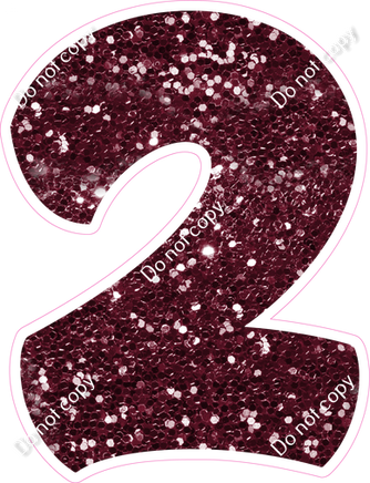 BBT 30" Individuals - Burgundy Sparkle 2