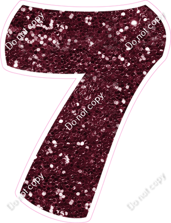 BBT 30" Individuals - Burgundy Sparkle 7