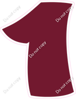 BBT 30" Individuals - Flat Burgundy 1