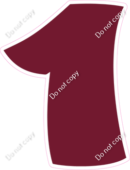 BBT 30" Individuals - Flat Burgundy 1