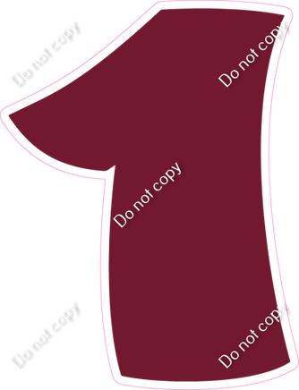 BBT 30" Individuals - Flat Burgundy 1