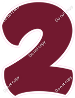 BBT 30" Individuals - Flat Burgundy 2