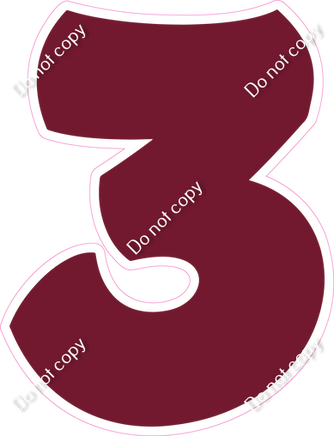 BBT 30" Individuals - Flat Burgundy 3